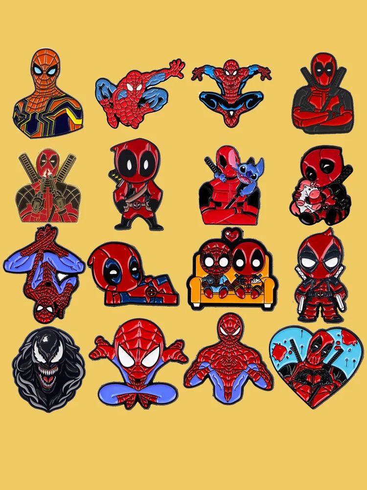 Comic Emaille Pin Cool Guy Broschen Für Frauen Kragen Revers Pin Rucksack Taschen Abzeichen Party Geschenke Kleidung Zubehör