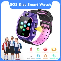 2G Kids SOS Call Smart Watch LBS Tracker Location Sim Card Kid Watch Camera Voice Chat Waterproof Smartwatch For Children Gifts