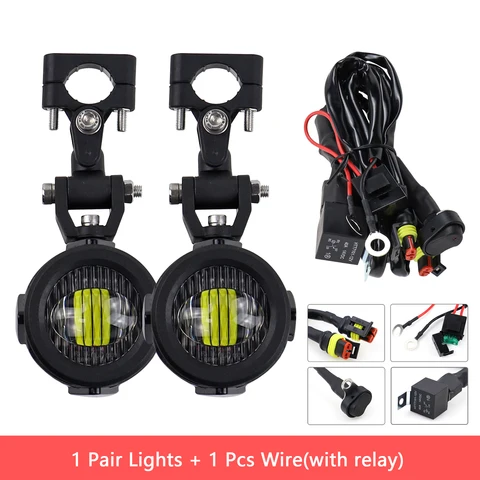 Мотоциклетная Противотуманная Фара BMW R1200GS K1600 F800GS F700GS F650GS, Обновленная, 40 Вт, 6500K, Светодиодная