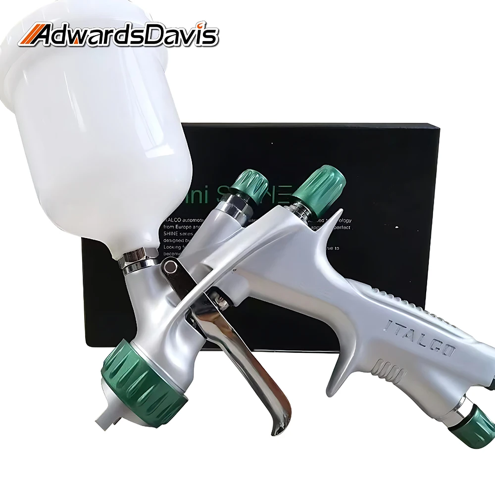 HVLP Mini Paint Spray Gun Car Furniture Leather Paint Repair Spray Gun Suction Type Spray Gun Nozzle 1.0mm Cup Capacity 250ml