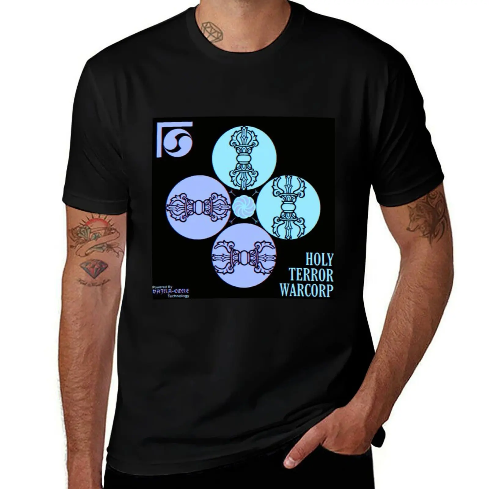 Vajra-Core Technology T-Shirt Big and Tall Short Sleeve Tee T-Shirt