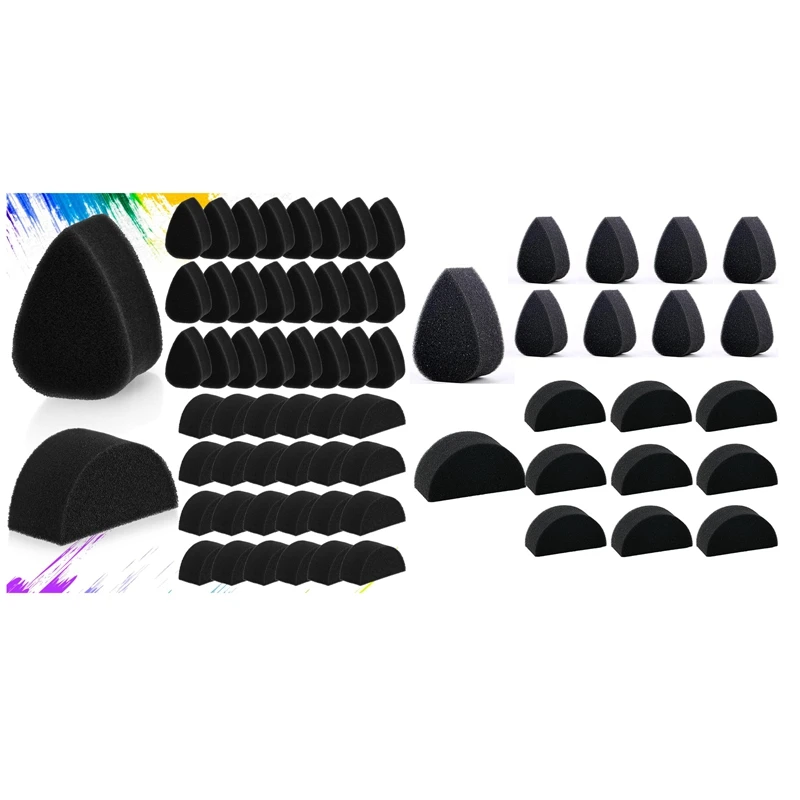 

Face Paint Sponges Face Painting Black Sponges High Density For Art Work And Body Paint