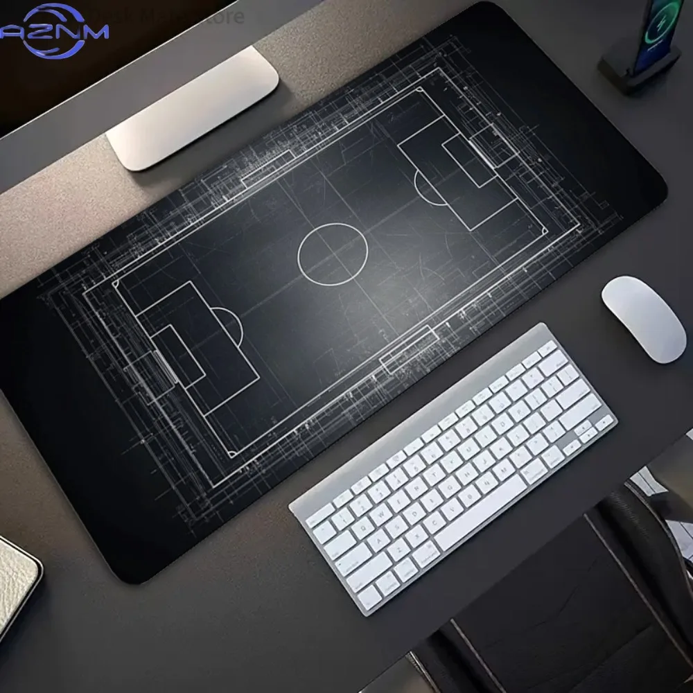 Oversized Soccer Field Gaming Mouse Pad, Non-Slip Sturdy Polyester Office Gamer Desk Mat