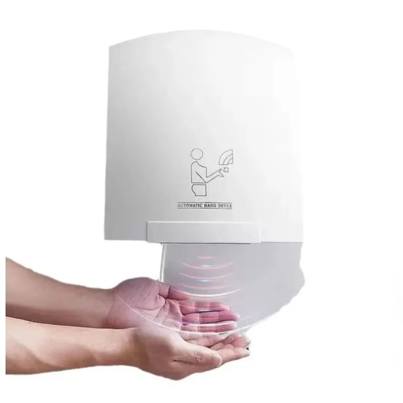 Modern Electric Automatic Sensor Hand Dryers for Hotels Shopping Malls Families Bathrooms Kitchens Washrooms Durable Plastic