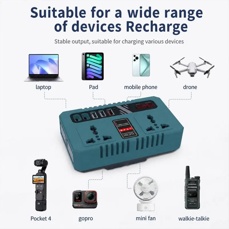 ABFU-150W DC18V-AC220V Converter For 18V LXT Battery 4
