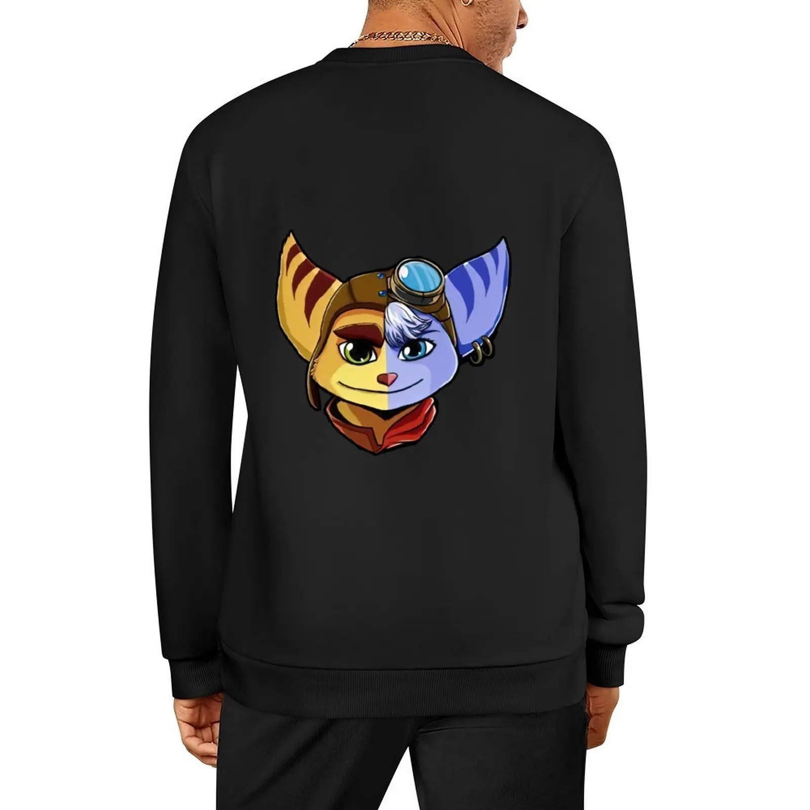 

Ratchet and Rivet Ratchet and Clank Pullover mens clothing tracksuit men men's clothing men's sweat-shirt anime sweatshirt