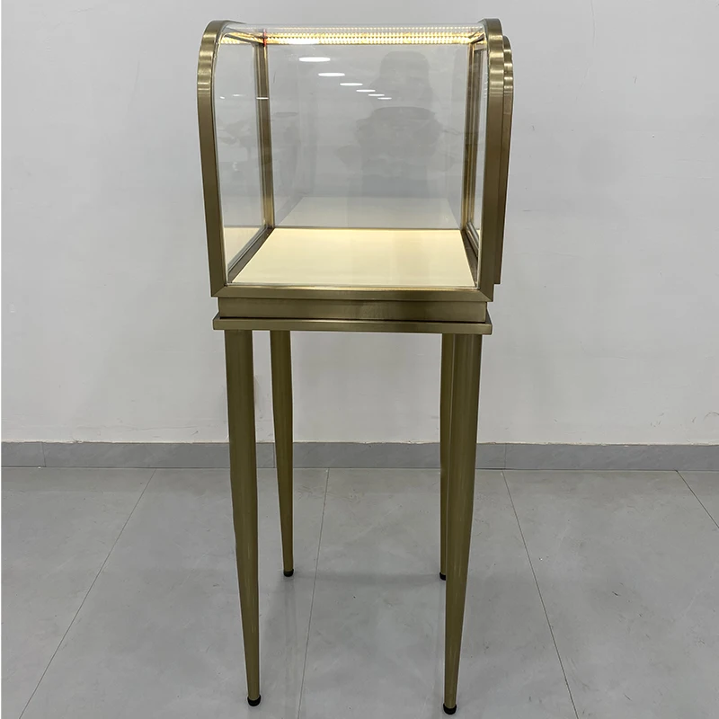 

Jewelry Spotlight Showcase Dimmable LED System & Glass Shelves for Necklace Display Set