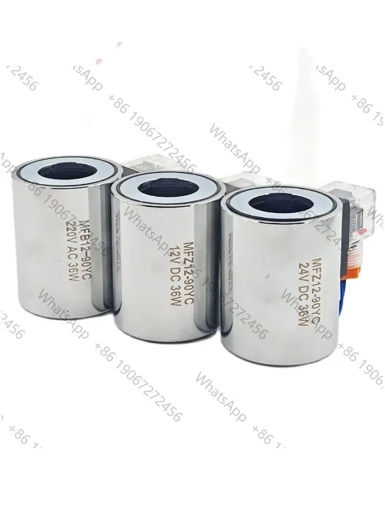 Copper Hydraulic Solenoid Coil MFZ12-90/MFB12-90YC 31mm Bore 75mm Height 220V/110V/24V/12V Control Valve