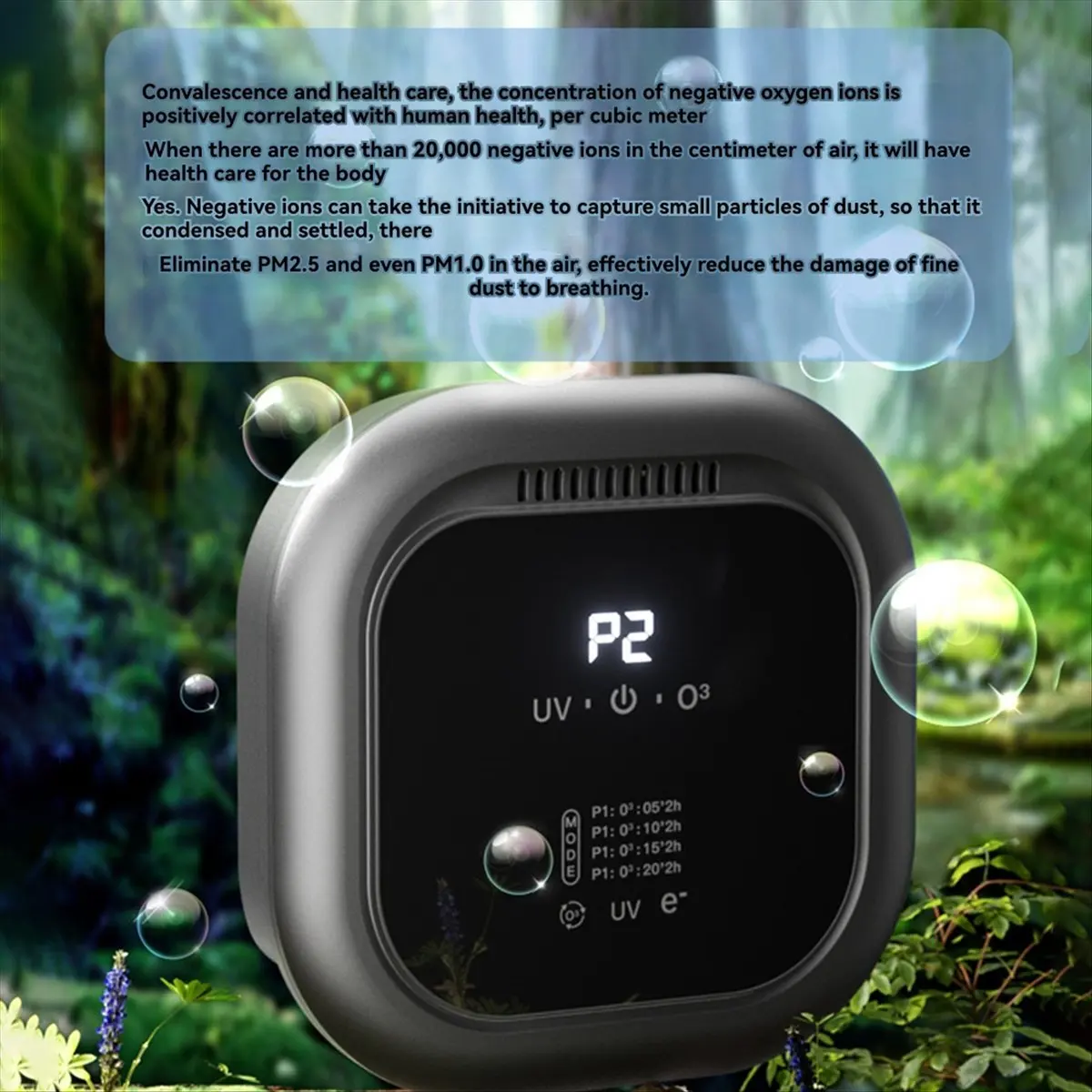 

Okay Odor Eliminator for Strong Odor 5,000mAh Rechargeable Cat Litter Deodorizer Dog Poof Odor Removal Ionizer Black