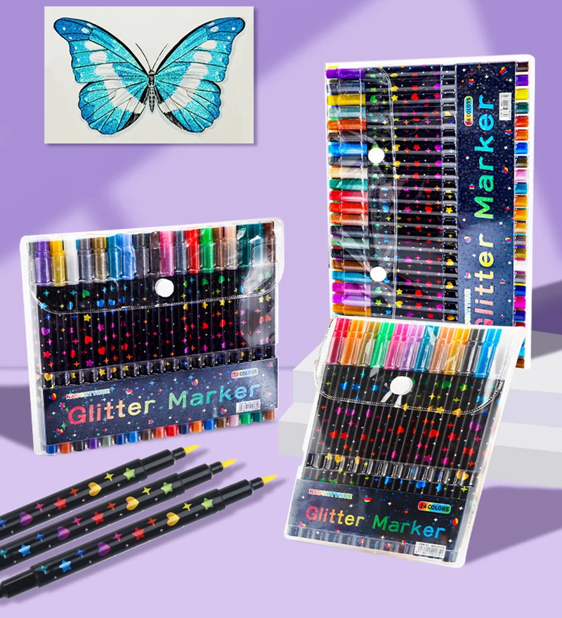 

Профессиональные акриловые маркеры для рисования, 24-120 цветов, двусторонние (тонкий и кисть), подходят для камня, дерева, каллиграфии