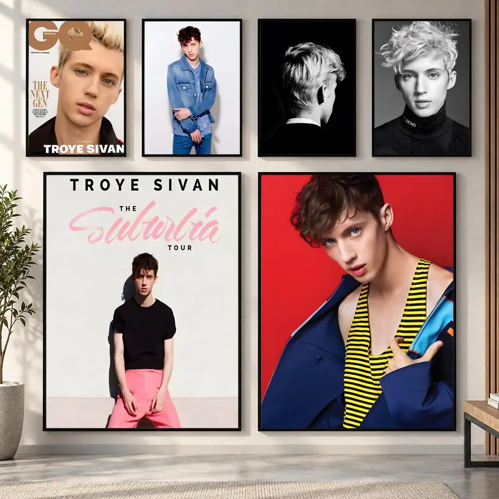 Australian Singer T-Troye Sivan Poster HD art sticky wall waterproof home living room bedroom bar aesthetic decoration