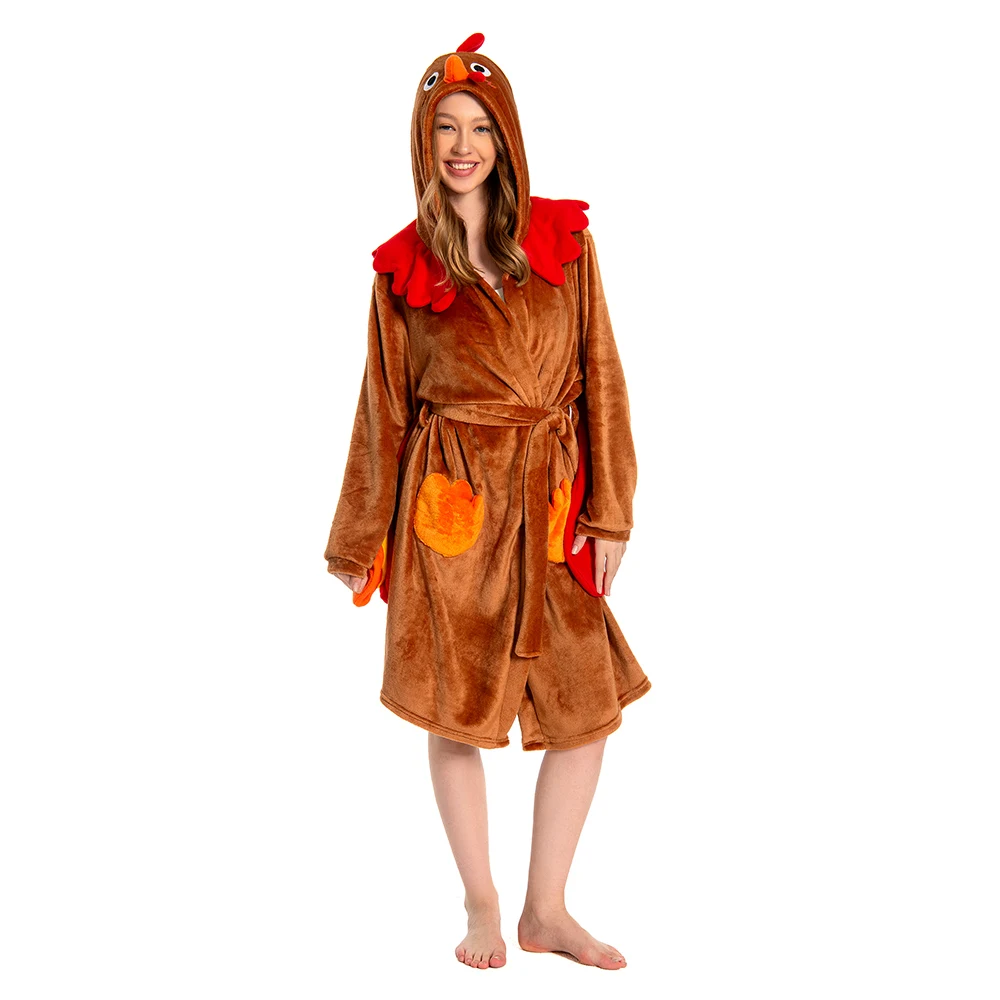 Халат с животными, мягкая теплая мягкая пижама с героями мультфильмов для взрослых женщин, комбинезон с капюшоном, одежда для сна, домашняя одежда, подарок на день рождения для косплея