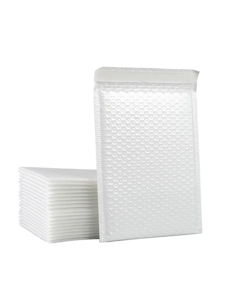 50 szt. białych kopert bąbelkowych 18x23/20x25 cm do pakowania produktów, pakiet do wysyłki, koperta wysyłkowa. — zdjęcie produktu 6