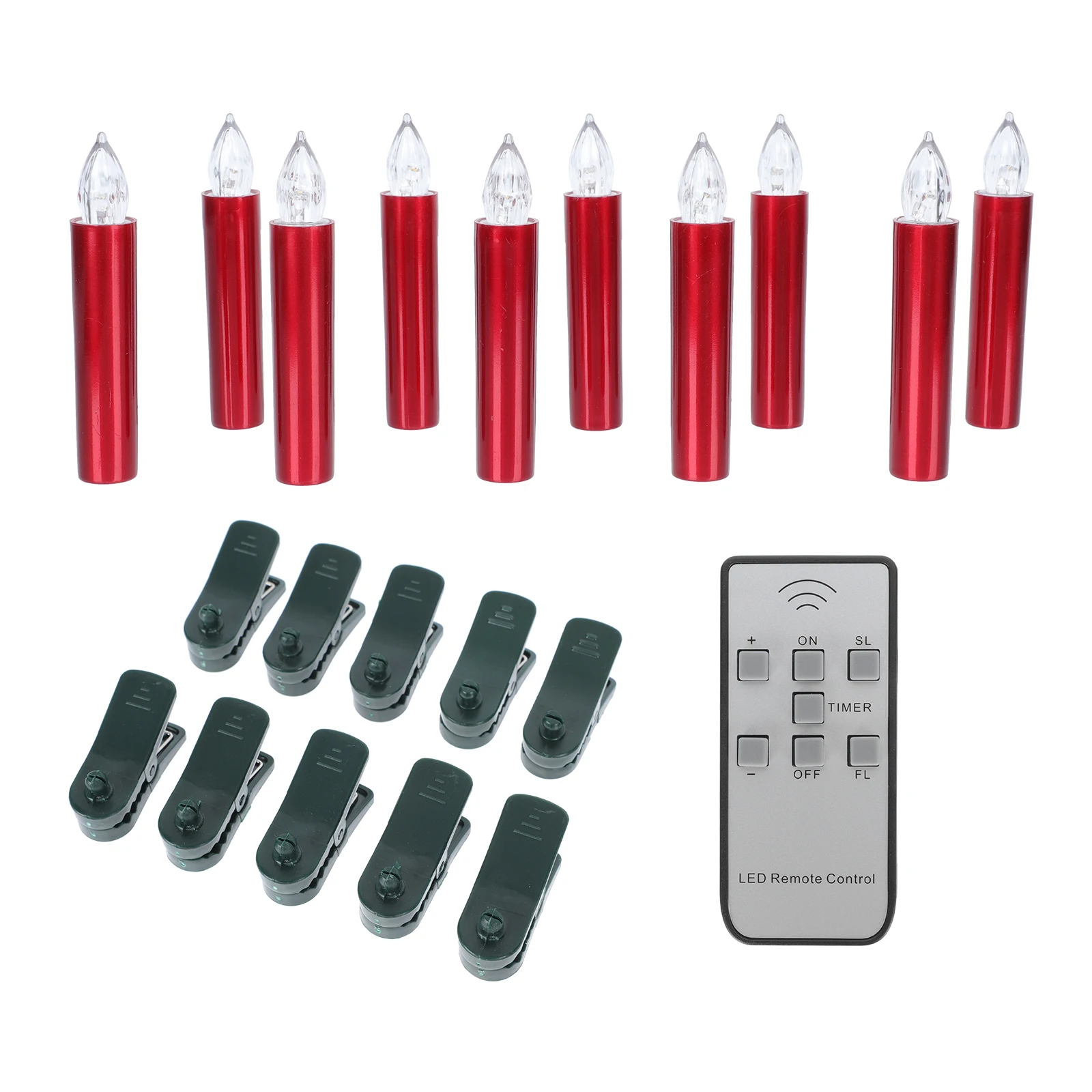 

10 Pcs LED Electronic C les Warm Light Remote Control Decorative Festival Lights Bedroom Living Room Party Wedding Scene