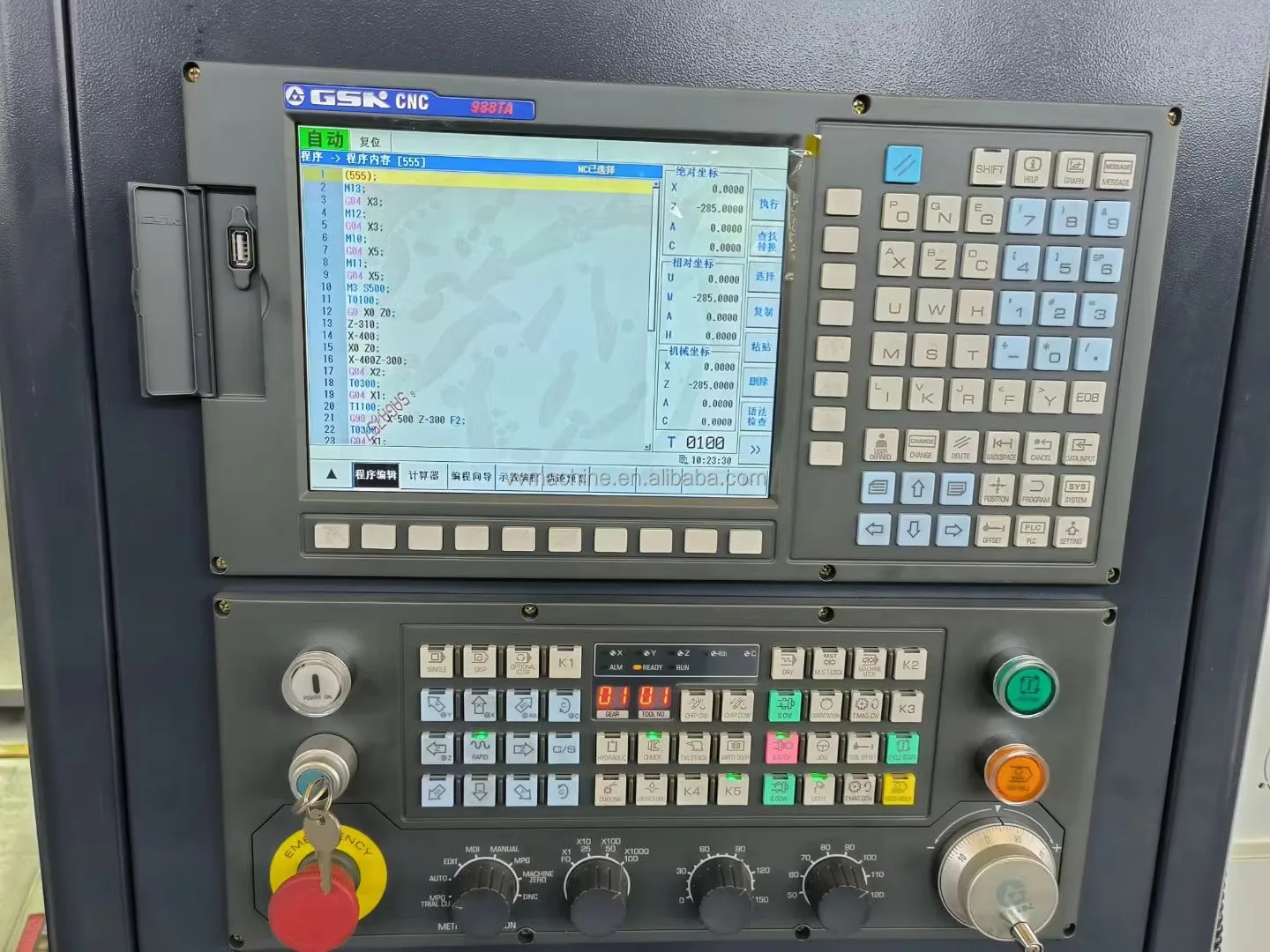 VV HINE Ck6130 Cnc مخرطة أفقية مسطحة Hine سرير مائل تحول مركز معدني جديد Gsk متوسط التحمل بما في ذلك المحرك