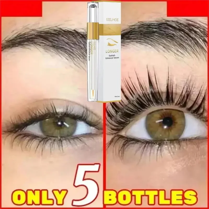 Soro de crescimento rápido de cílios, 5 dias, intensificador de cílios naturais, tratamento de cílios mais grossos, novos produtos, cuidados com os olhos, maquiagem ﻿