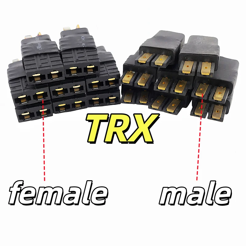 Adapter T Plug To Trx Male/Female Connectors For Rc Lipo Battery Control Parts Diy