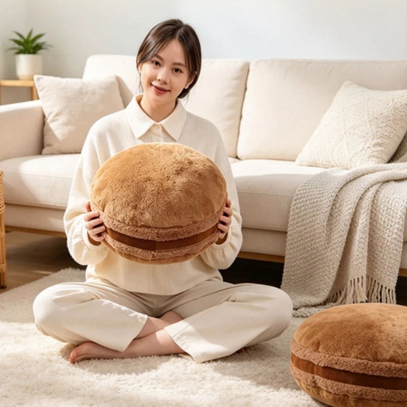 Fun Creative 6Colors Soft Macaron Shape Plush Cushion Round Dessert Cake Pillow Sofa Home Decor Wedding Cushion Birthday Gift