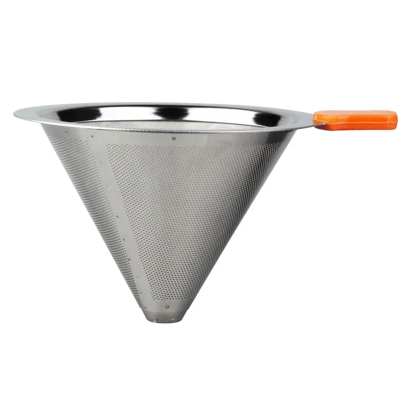 

Reusable double-layer stainless steel filter for household use, coffee machine drip cup drip coffee pot filter