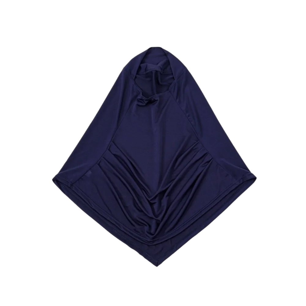 

Дышащий готовый хиджаб из легкого жатого вискозного полотна, спортивный платок, однотонный полиэстеровый тюрбан с полным покрытием шеи для повседневной носки