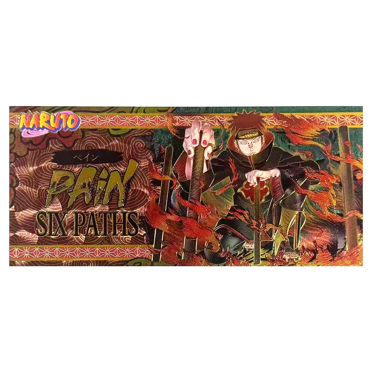 新しいナルトアニメコレクションカード金箔紙幣ミナトオビトイタチペインデイダラコレクタブルギフトファン友人子供向け