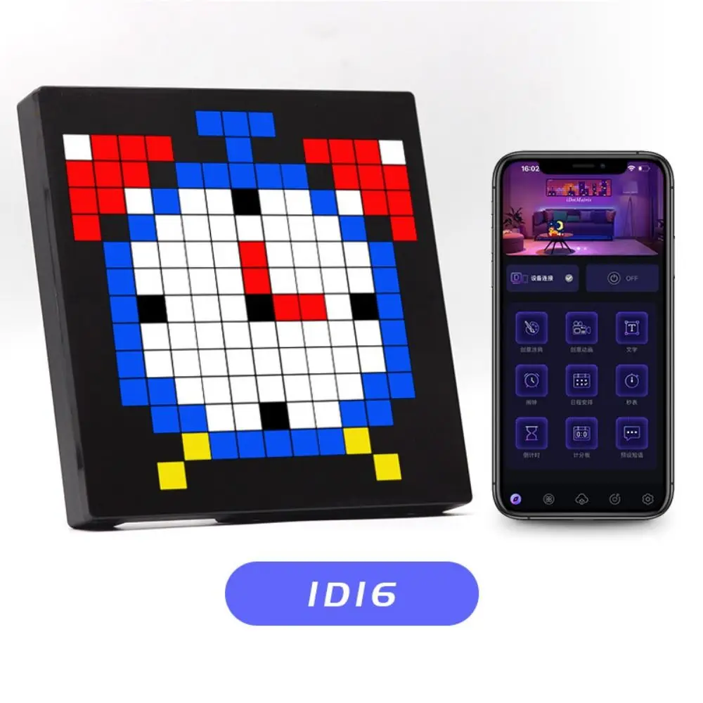 

Programmable Bluetooth Pixel Screen APP Control Digital Module Dynamic LED Electronic Screen Full Color DIY