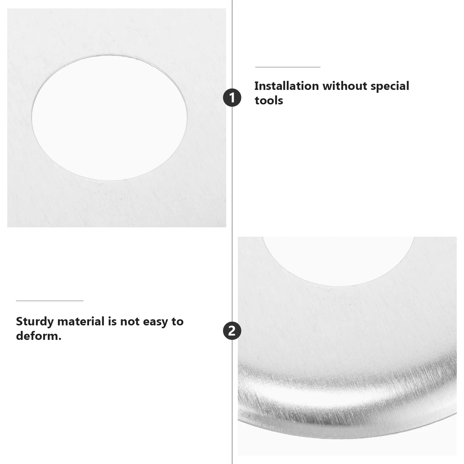 10 Buah Penutup Kepala Sprinkler Api Besi Tahan Karat Tahan Lama Tidak Perlu Alat Ukuran Kompak Daya Tarik Estetika Flensa Sprinkler Api