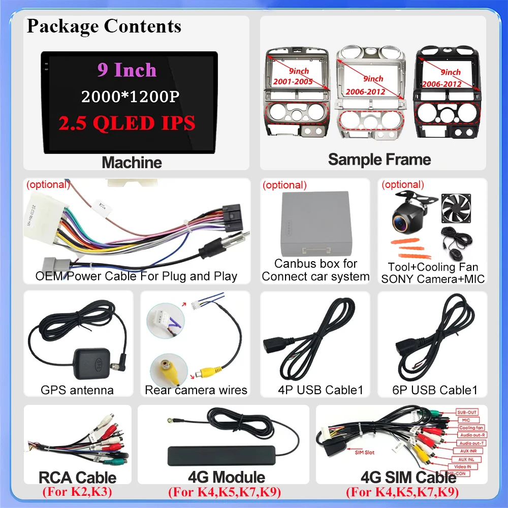 ل ايسوزو D-Max DMAX 2007 2008 2009 2010 2011 أندرويد راديو السيارة 5G واي فاي BT الوسائط المتعددة مشغل فيديو ستيريو لتحديد المواقع والملاحة DSP