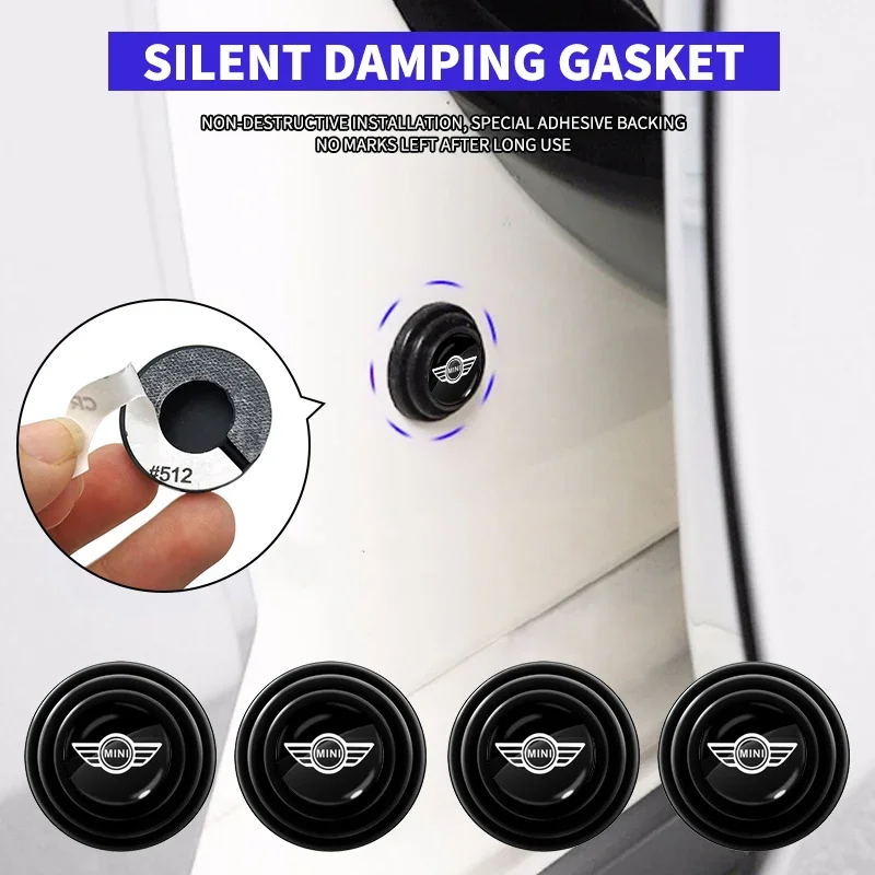

1/2/4Pcs Car Door Shockproof Pad Anti-collision Silicone Sticker For MINI Cooper JCW WORKS R55 R56 F55 F56 R57 R58 R59 R60