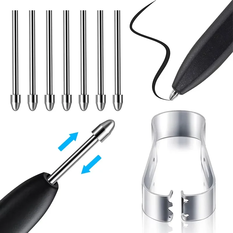 Replacement Nib Metal Stylus Nib For Samsung Galaxy Tab S10 Ultra S9 S8 FE Pressure Sensitivity Pen Tip Wear Resistant Tweezers