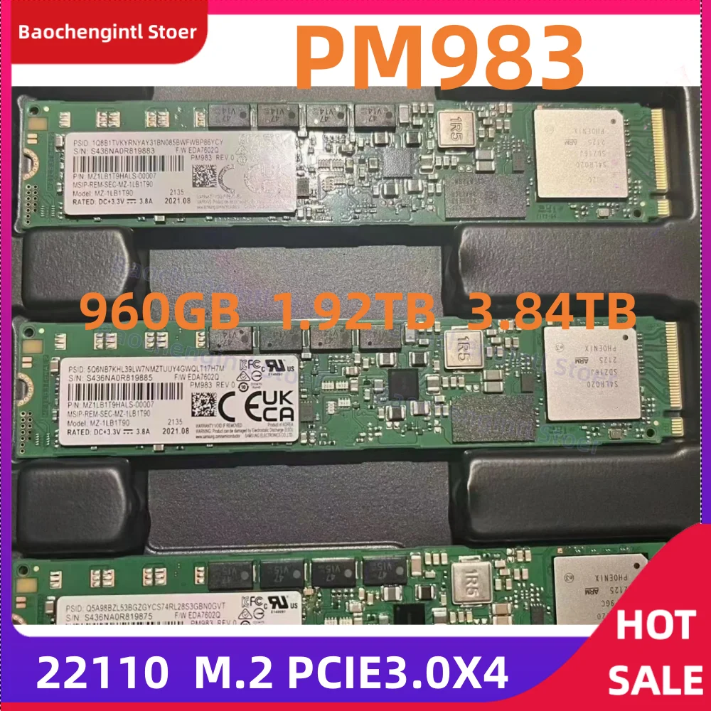 الأصلي PM983 900GB 1.92TB 3.84TB M.2 NVME pcie3.0 المؤسسة الداخلية محرك الحالة الصلبة 22110 Gen3 x4 لخادم سامسونج #2