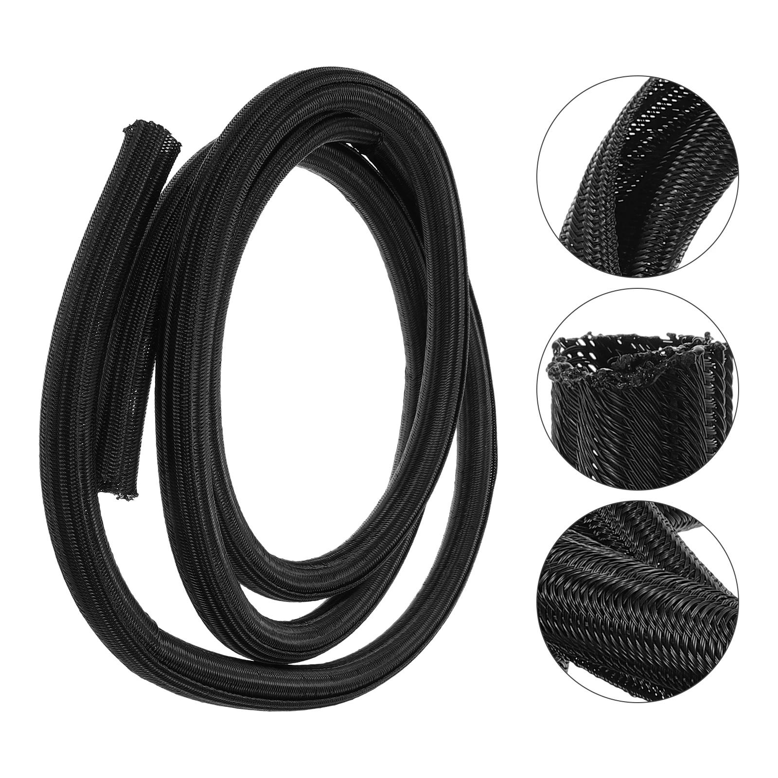 

2M Braided Cable Sleeve Organizer Wire Protector Wrap Cable Tube Hider Wire Loom Cord Protectors From Cats Wear Resistant Pet