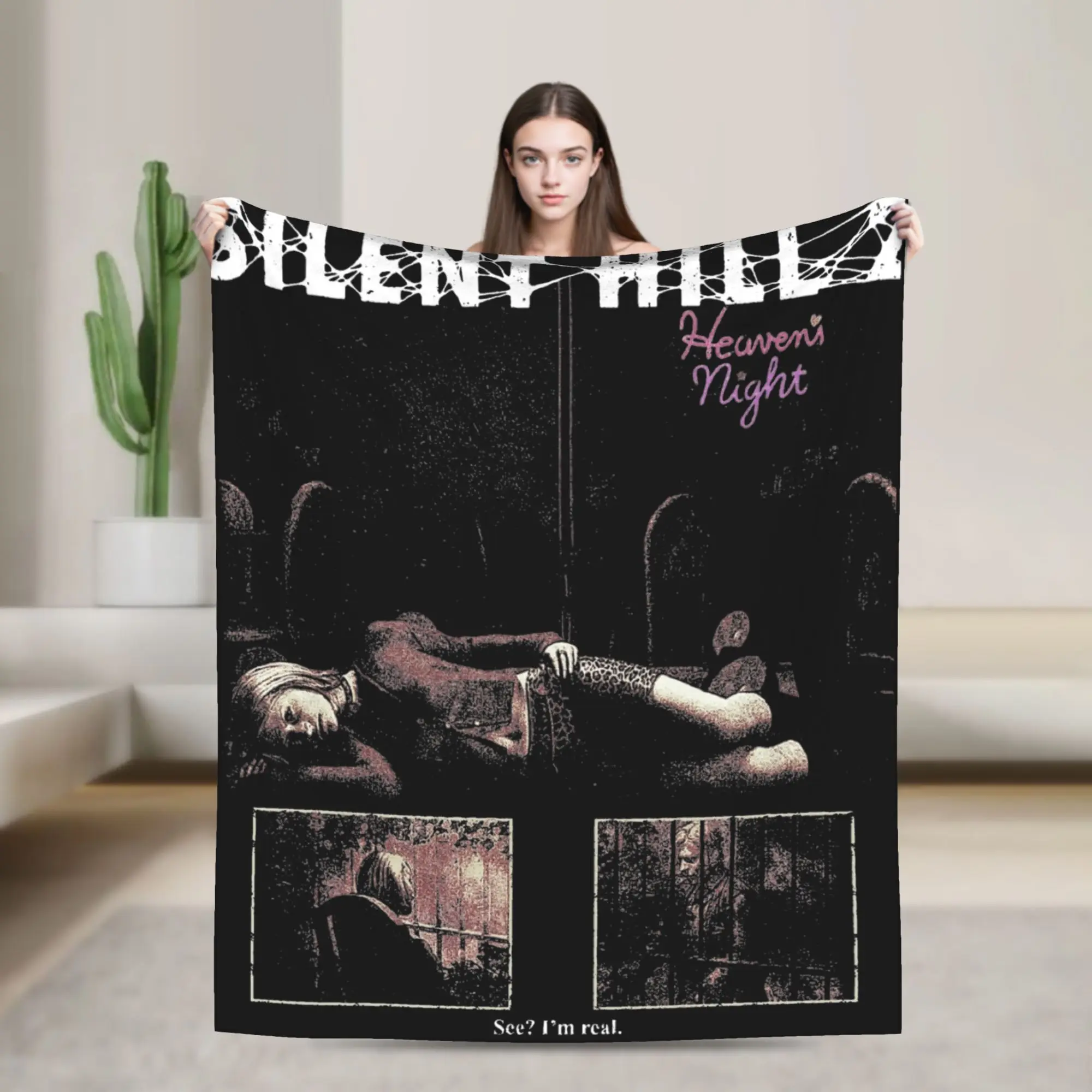 Silent Hill 2 Horror Games Blanket Multi-size Super Soft Cozy SH2 Throw Blankets for Sofa Couch and Bed