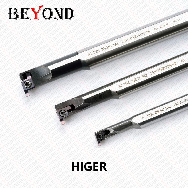 BEYOND SIGER HIGER HSS Small Aperture Grooving Cutter Holder Shockproof Carbide Straight Shank HIGER1010B HIGER0808A HIGER1412C