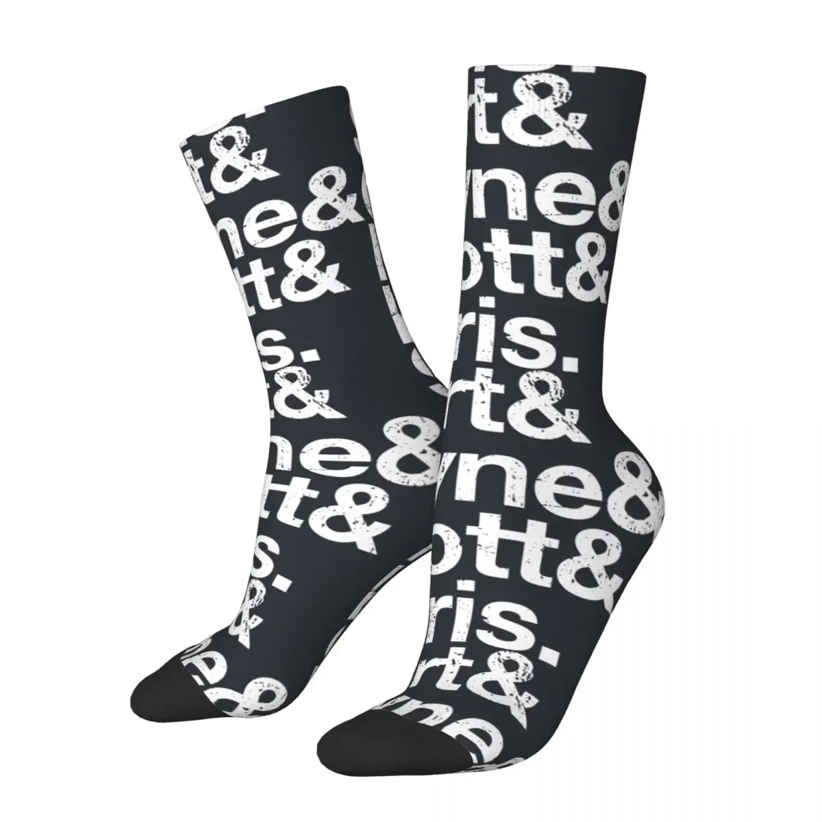 

Crazy compression Grunge List Sock for Men Vintage Utero Seamless Pattern Crew Sock Casual