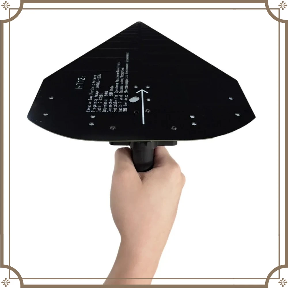 12 Handheld passive periodic antenna 0.1-12 GHz directional antenna high precision gain 7~ 12dBi built-in handle