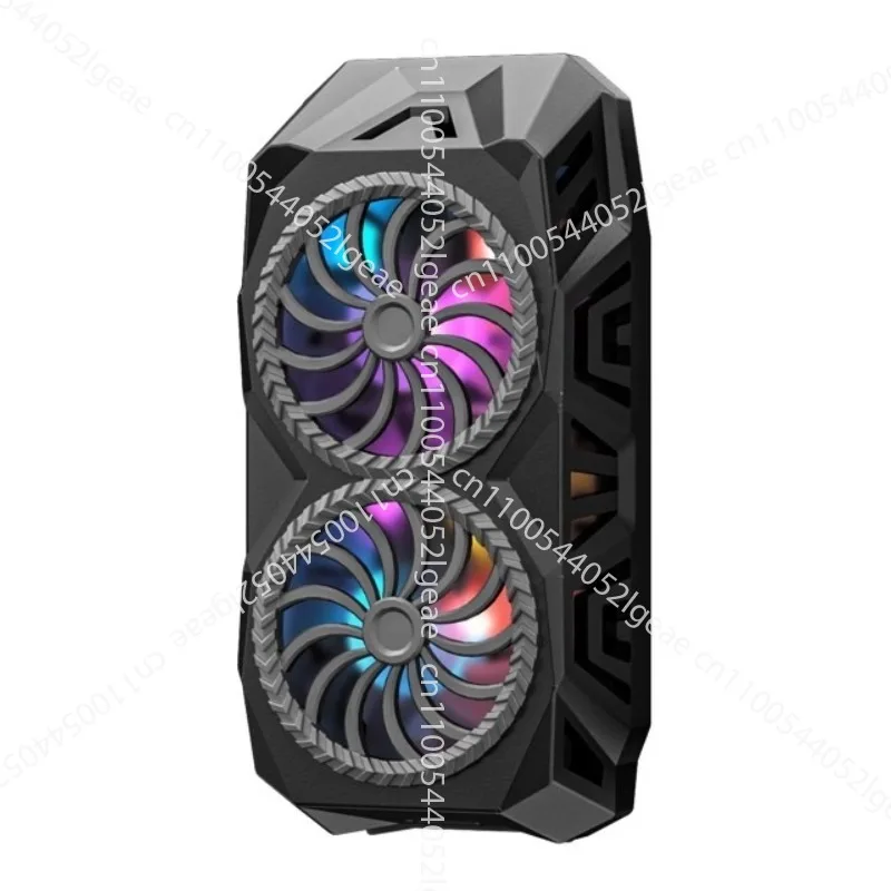 

Dual core mobile phone radiator back clip artifact, cooling fan