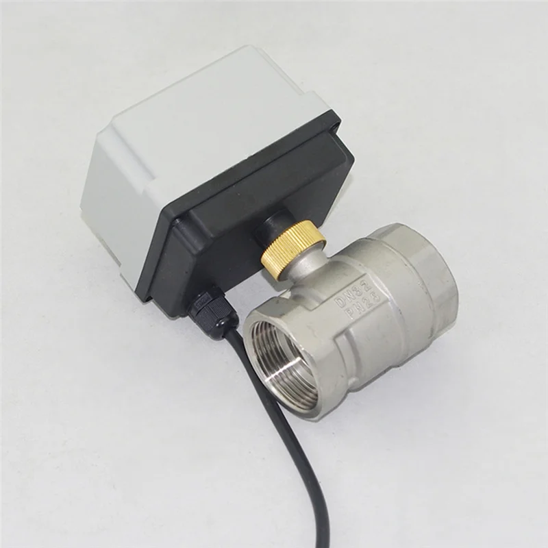 

-A89Z Stainless Steel Motorized Valve 220V 3-Wire 2 Control Electric Ball Valve Big Torque 1/2