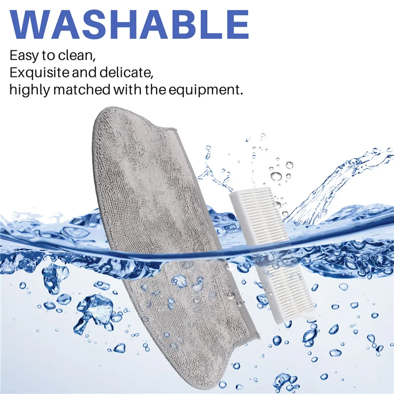 For Midea M6 VCR21LDSW Replacement Parts Accessories Side Brush Mop Cloth Filter