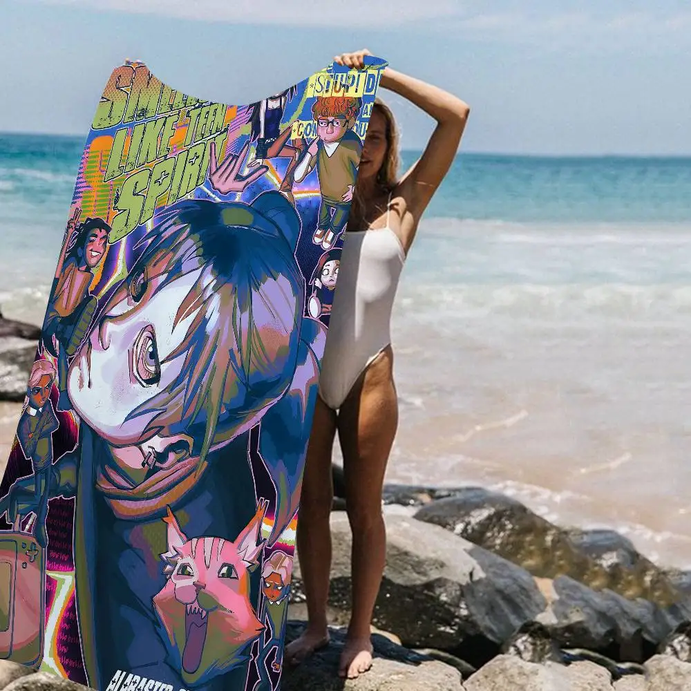 Horror Mystery Game S-Sally F-Face Microfiber Blanket Quick Drying Beach Towels Oversized Printing Super Absorbent Pool Towel
