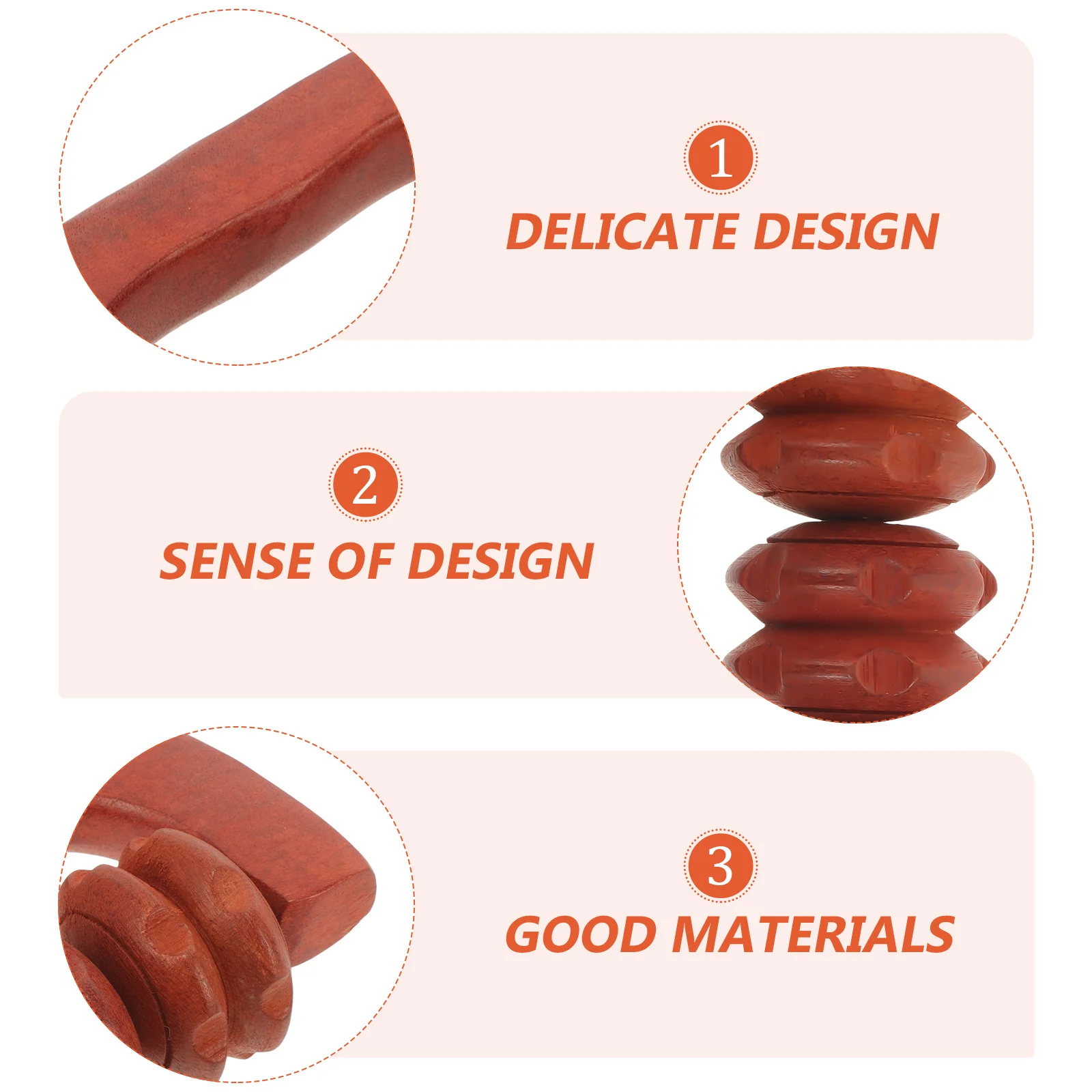 

Wooden Muscle Massage Roller Durable Wood Therapy Tool for Deep Tissue Back Neck Leg Pain Release Tension Massage Roller