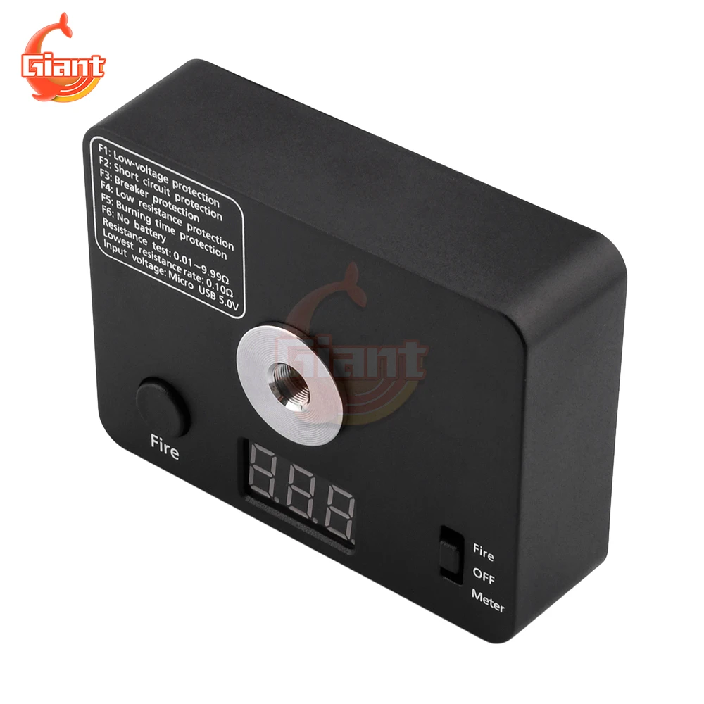 Digital Resistance Tester Professional Ohm Meter Resistor Voltmeter Mini Coil Burning Measure Building Platform Resistance Meter