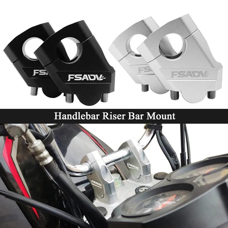 22mm Handlebar Riser Bar Mount Handle Clamp Fit For BMW R850R F800ST R 850R F800 ST F 800ST R850 R R 850 R F 800 ST Motorcycle