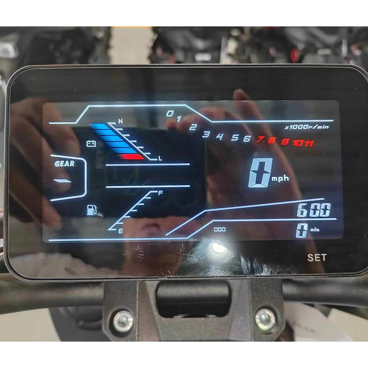 Universal LCD Display Instrument Speedometer Odometer Tachometer Fit for Motorcycle Motorbike Scooter