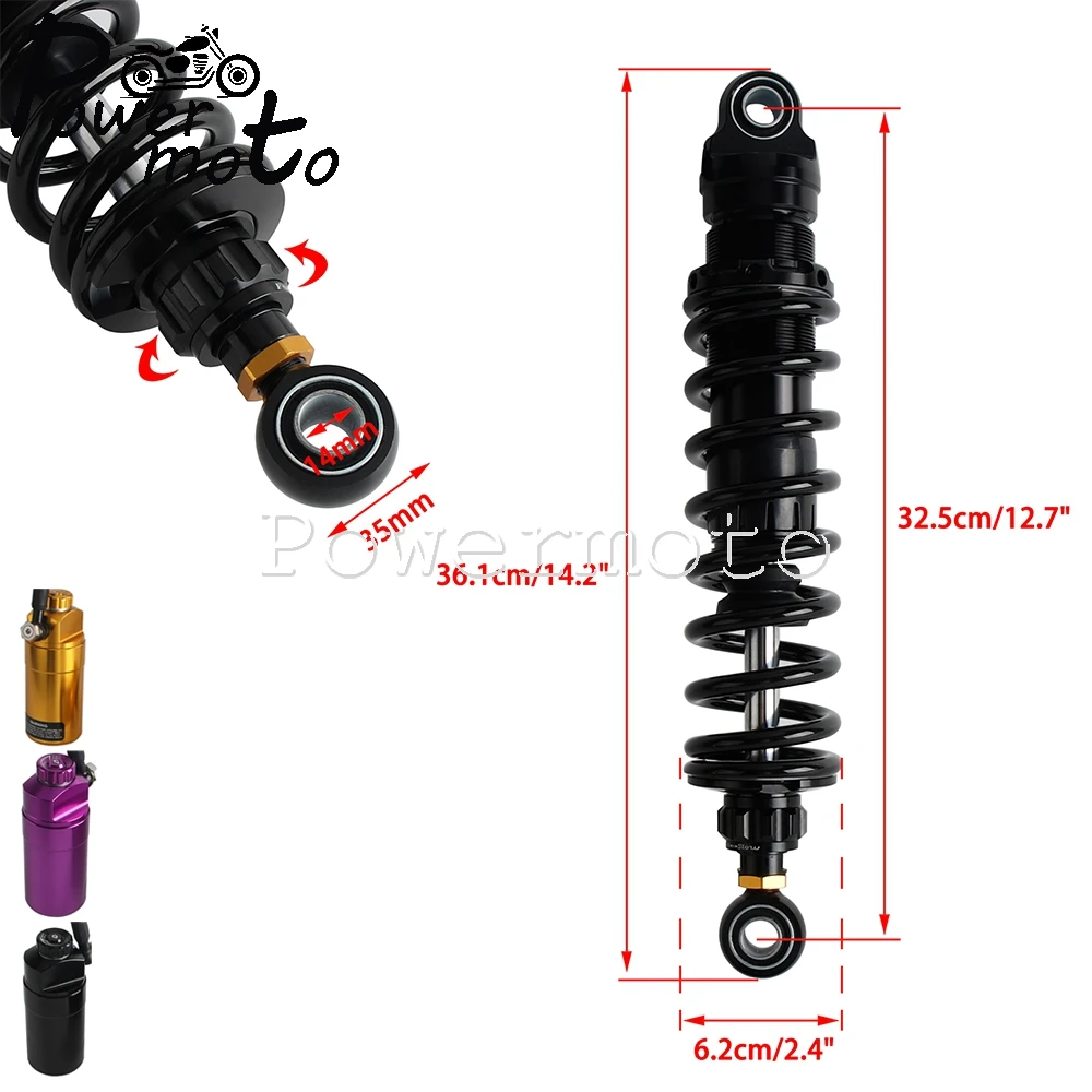 لدراجة نارية Harley Touring Ultra Classic Road King Street Glide قابلة للتعديل زنبركية هيدروليكية للتعليق الخلفي في مركز الصدمات الهوائية #2