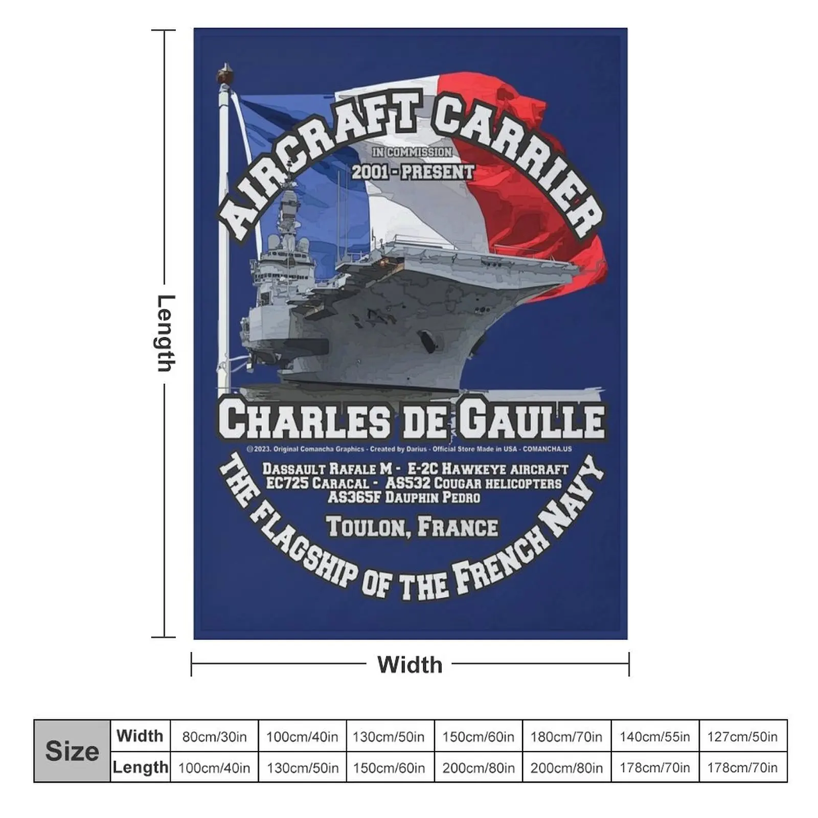 Charles de Gaulle - France Aircraft carrier veterans Throw Blanket Blankets For Sofas Heavy Blankets