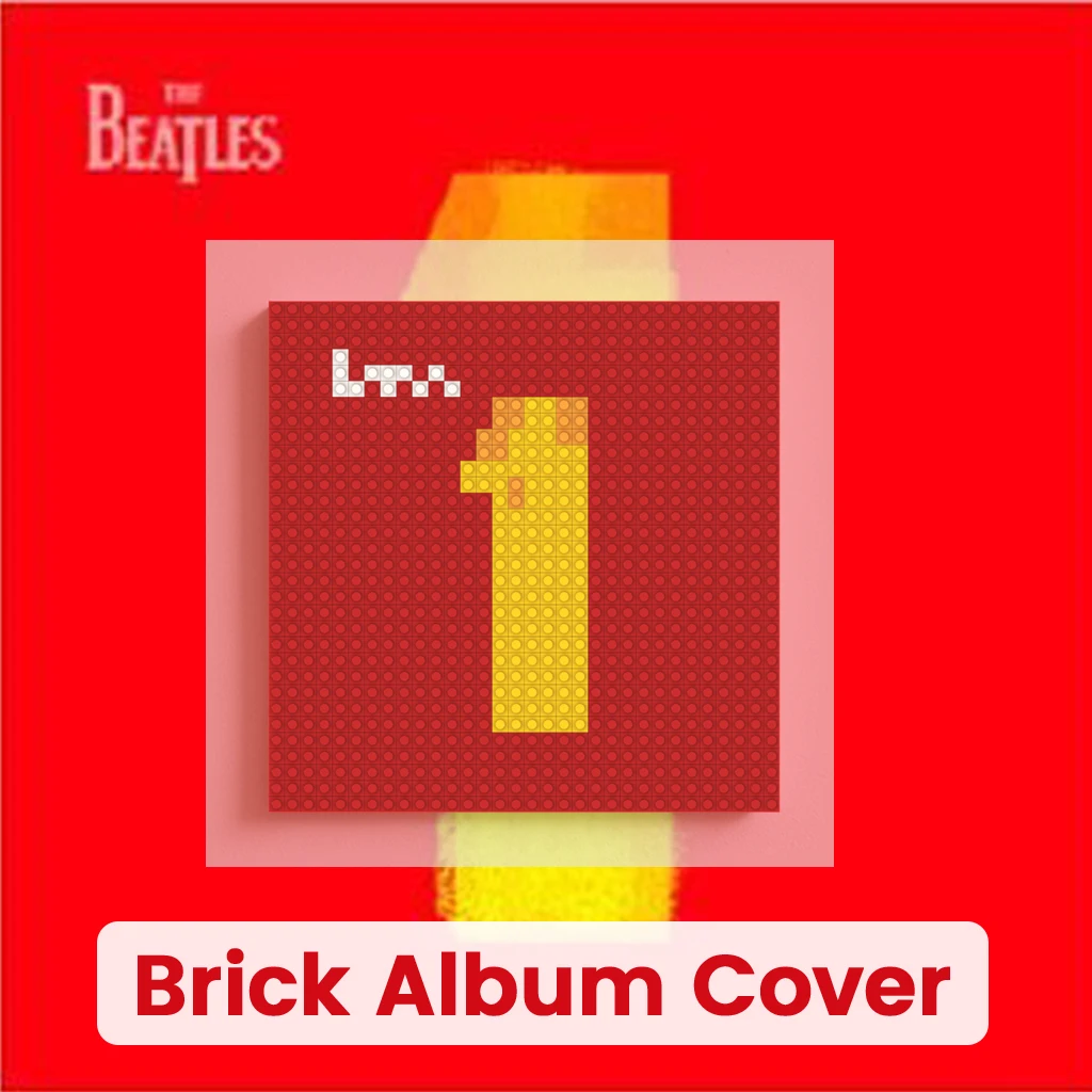

Band T-The B-Beatles Rock Music Building Blocks Pixel Brick Mosaic Art Album Cover Wall Decor Home Living Room Bedroom
