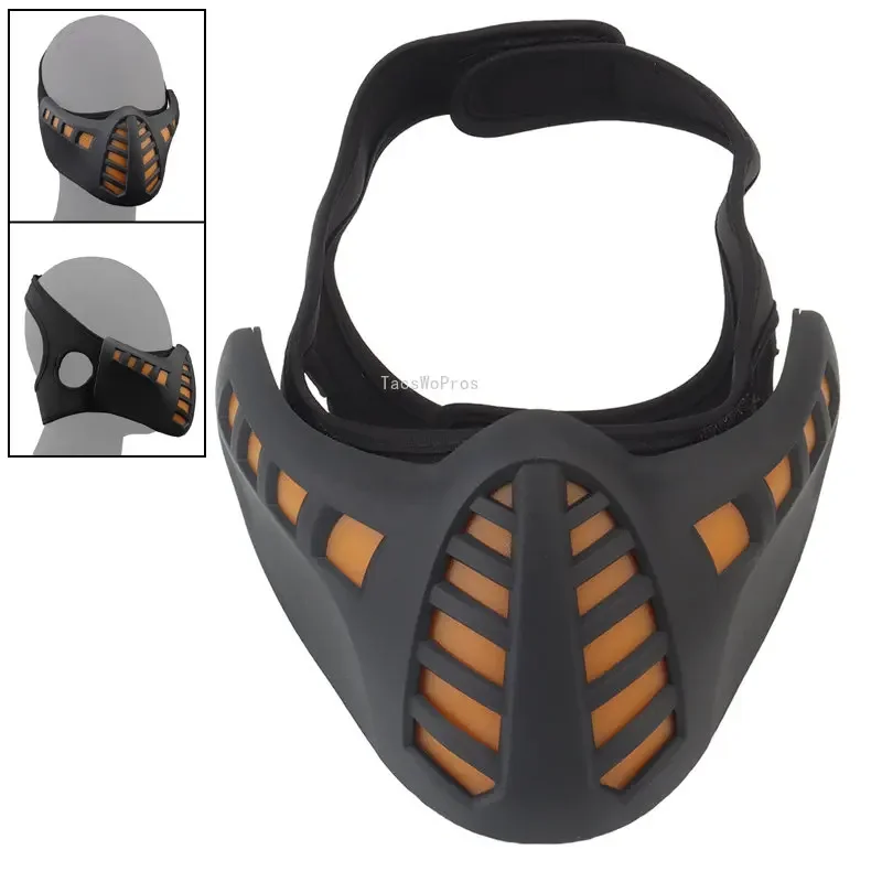 

LED Mask Outdoor Hunting Airsoft Paintball Wargame Protective Lighted Masks Tactical Combat Halloween Cosplay Mask