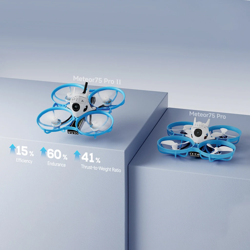 BetaFPV Meteor75 Pro II 80mm/Meteor65 Pro II 70mm Wheelbase Brushless BWhoop1S FPV Drone ELRS 2.4G 25-400mW VTX Air Camera