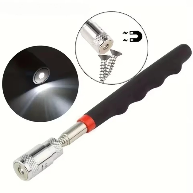 

Industrial grade inspection mirror telescopic handle magnetic probe automotive mechanical pipeline multi angle maintenance tool